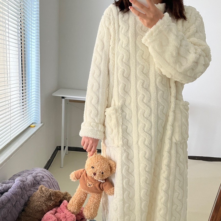 Drune | Winter korallen Samt-Homewear