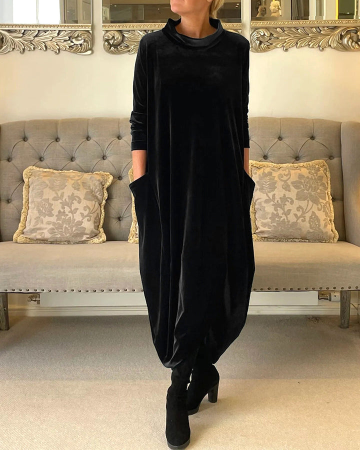 Drune | Elegantes Samtkleid mit Bauchabdeckung