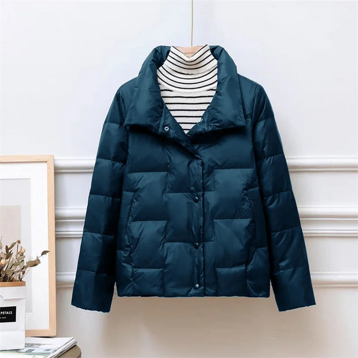Drune | Gep quiltete Daunenjacke Rollkragen Daunenjacke