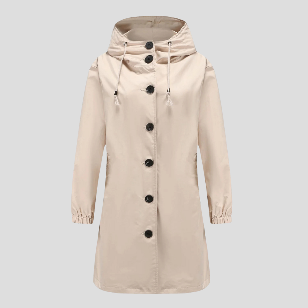 Drune | Wasserdichte Regenjacke mit Kapuze für Damen