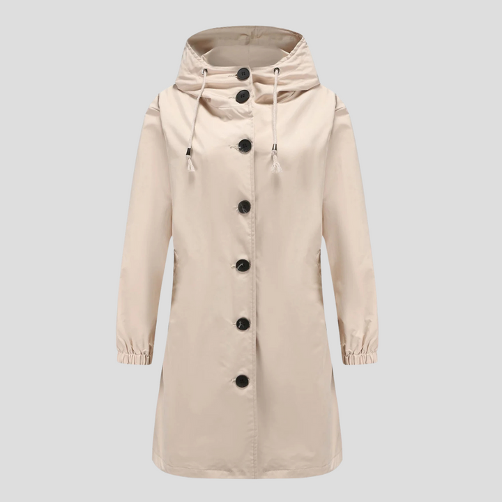 Drune | Wasserdichte Regenjacke mit Kapuze für Damen