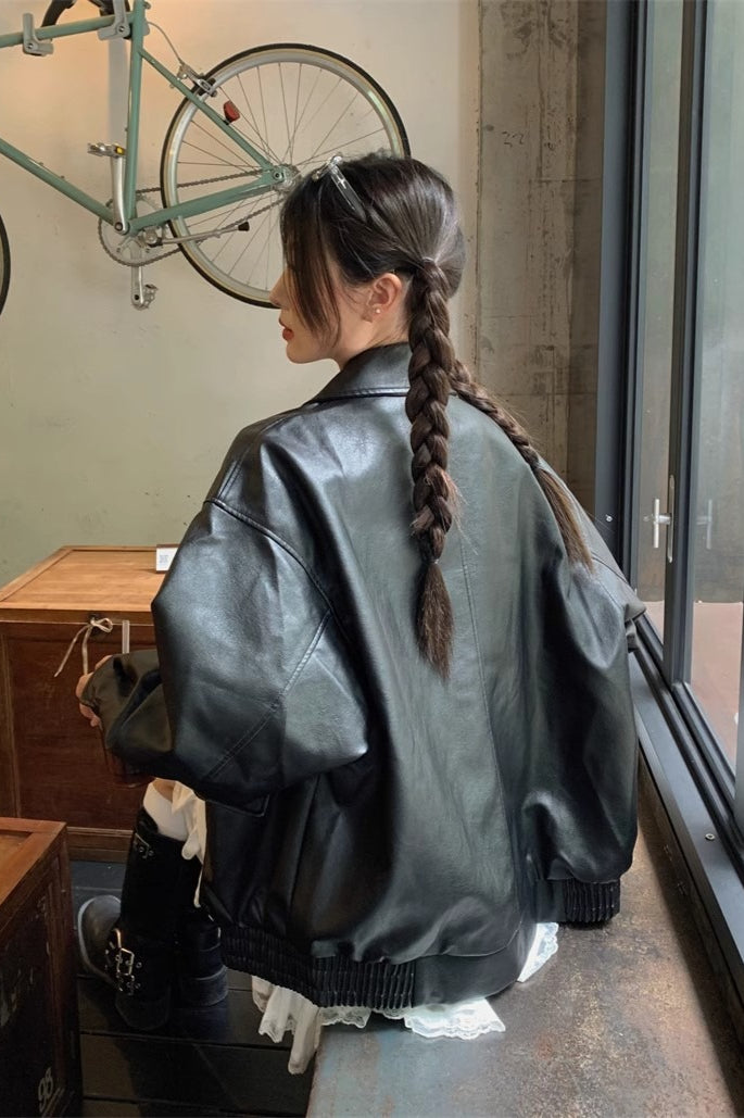 Drune | Länge Oversized Motorradjacke
