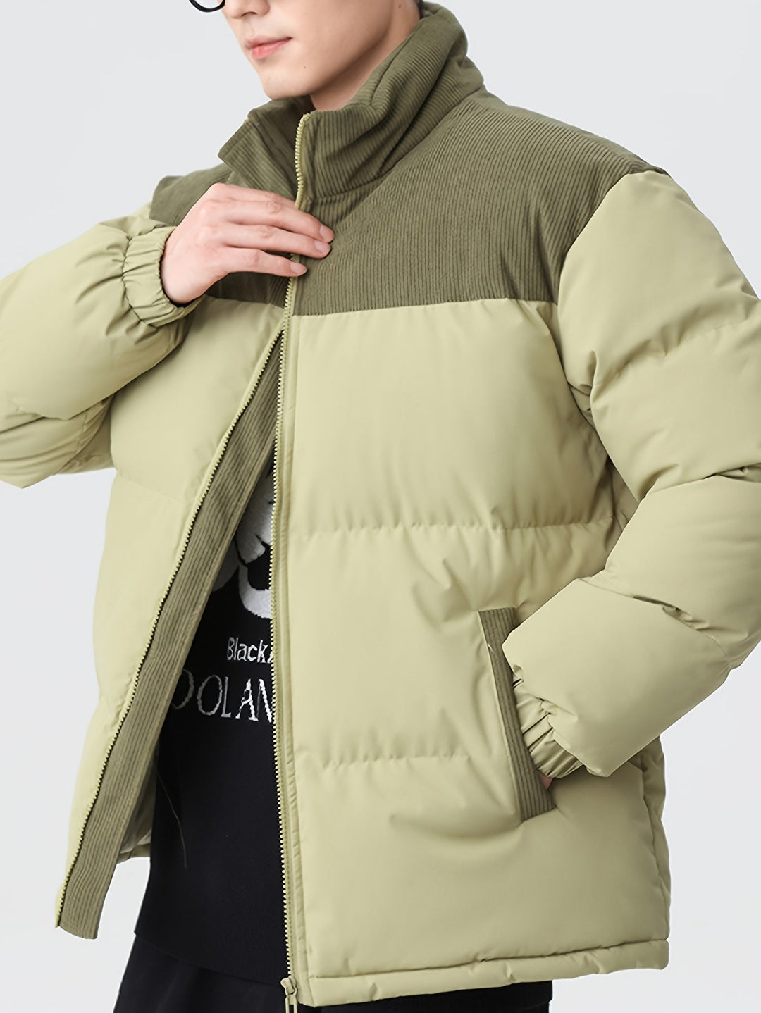 Drune | Winterjacke mit Farbblock für Männer - Perfekt für Outdoor-Aktivitäten