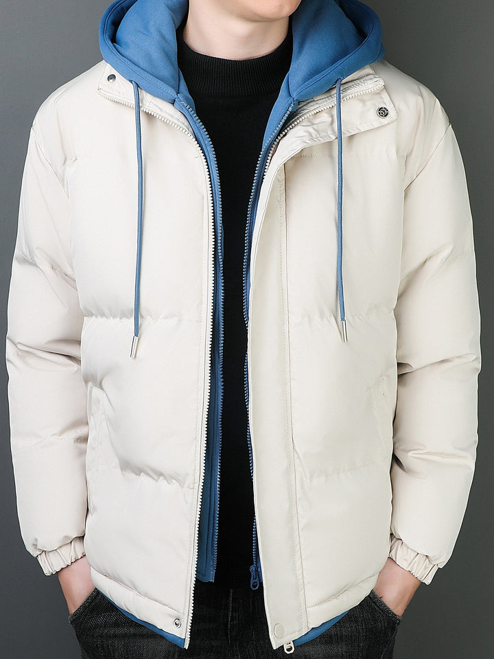 Drune | Casual aus Baumwolle mit gefütterter Kapuze Winterjacke für Männer - Perfekt für den Alltag