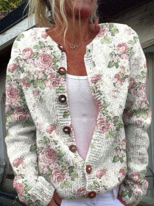 Drune | 3D Digital Gedruckte Strickjacke für Damen
