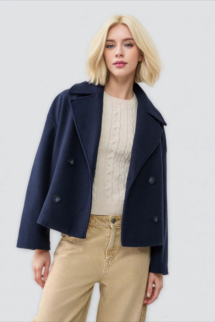 Drune | Revers Wolle Mischjacke