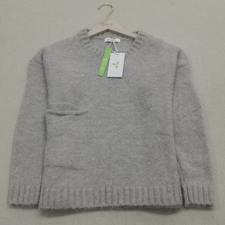 Drune | Übergroßer Strickpullover mit Tasche