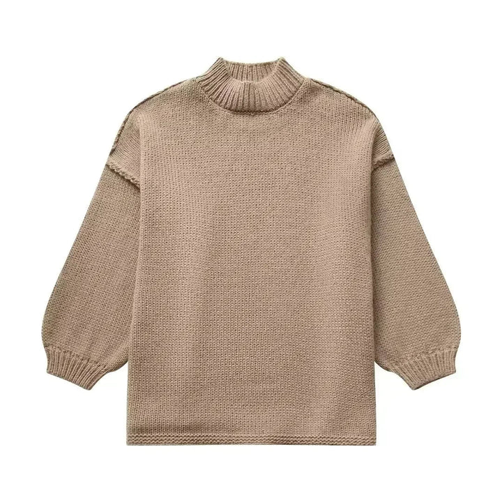 Drune | Strickrollkragenpullover mit voluminösen Statement-Ärmeln