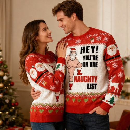 Drune | Soft Fleece Weihnachtsmann Ugly Sweater - Unisex Weihnachtsfeier-Essential