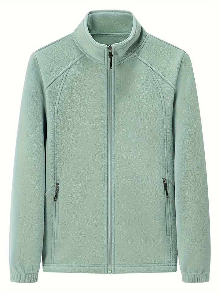Drune | Damen Fleecejacke mit Stehkragen und Langen Ärmeln