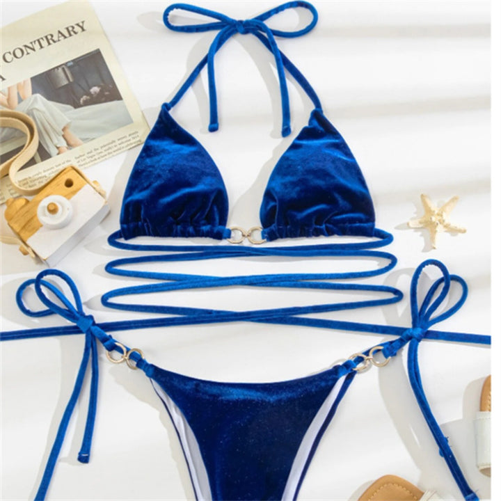 Drune | Bikini mit Samtträgern