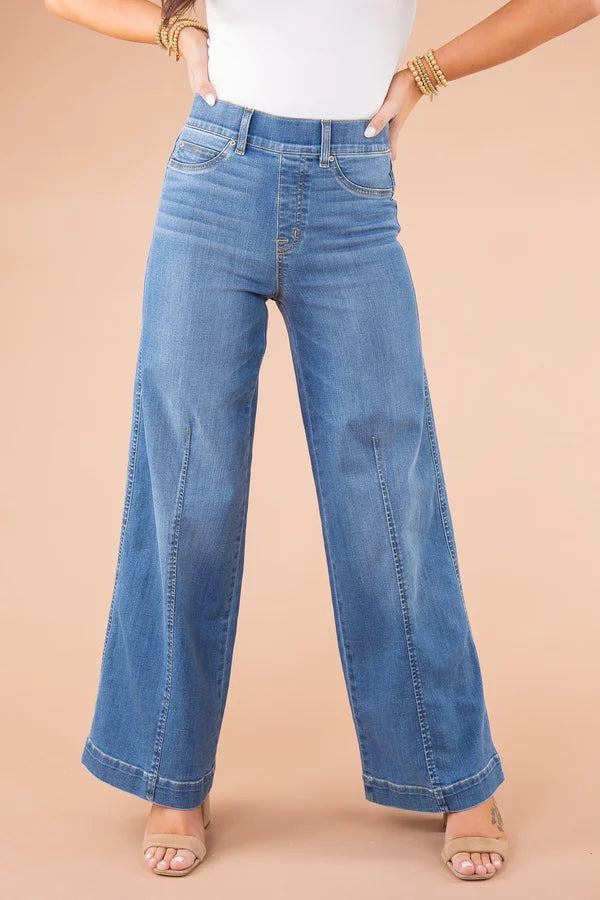 Drune |  Jeans - Klassiker - Blau Denim, Vielseitigs Design - Alltagstauglich für Damen