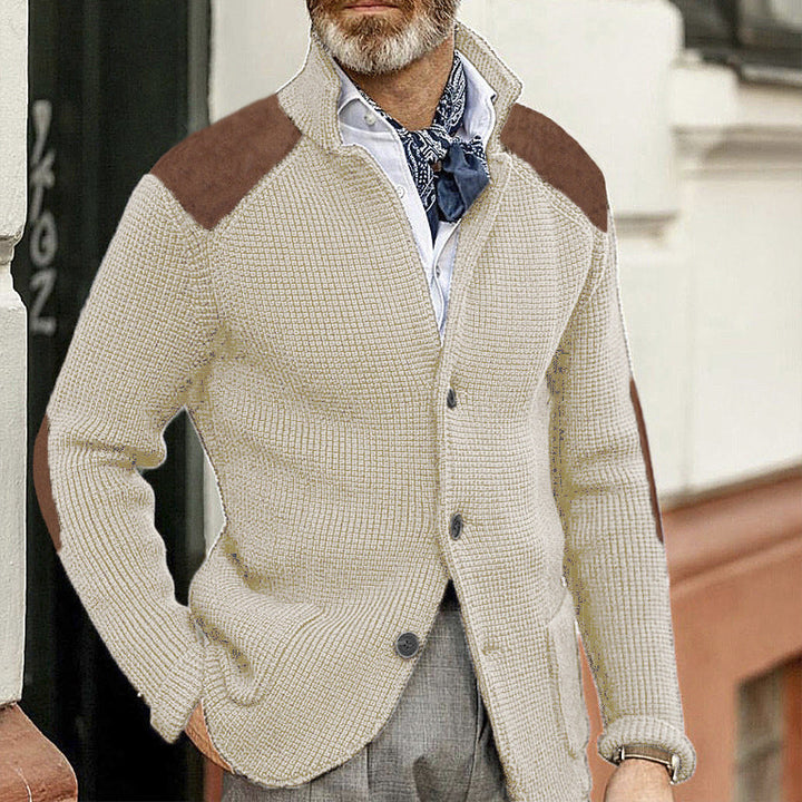 Drune | Strickjacke mit Stehkragen