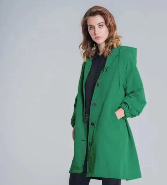 Drune | Übergroße Kapuzen Windbreaker Regenjacke