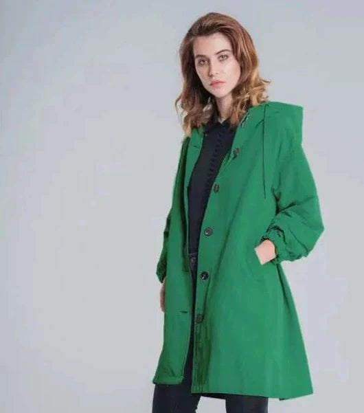 Drune | Übergroße Kapuzen-Windbreaker-Regenjacke