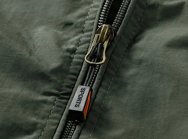 Drune | Wasserdichte Outdoor Herrenjacke mit abnehmbarem Kapuzenverband