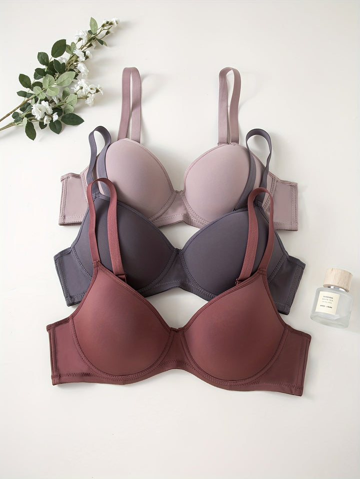 Drune | 3 Teilig Nahtlos Anti Ablehnung Push up Bh