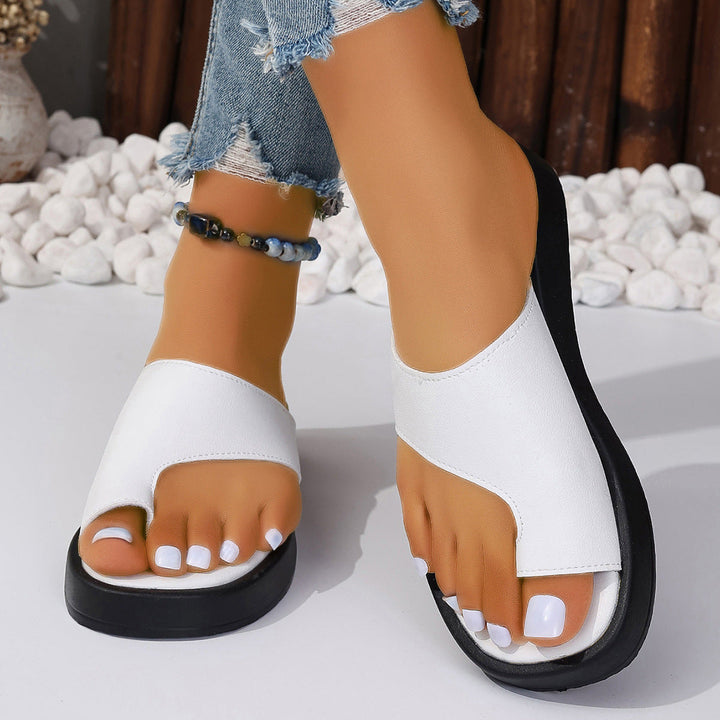 Drune Sommer-Clip-Sandalen mit dicker Sohle