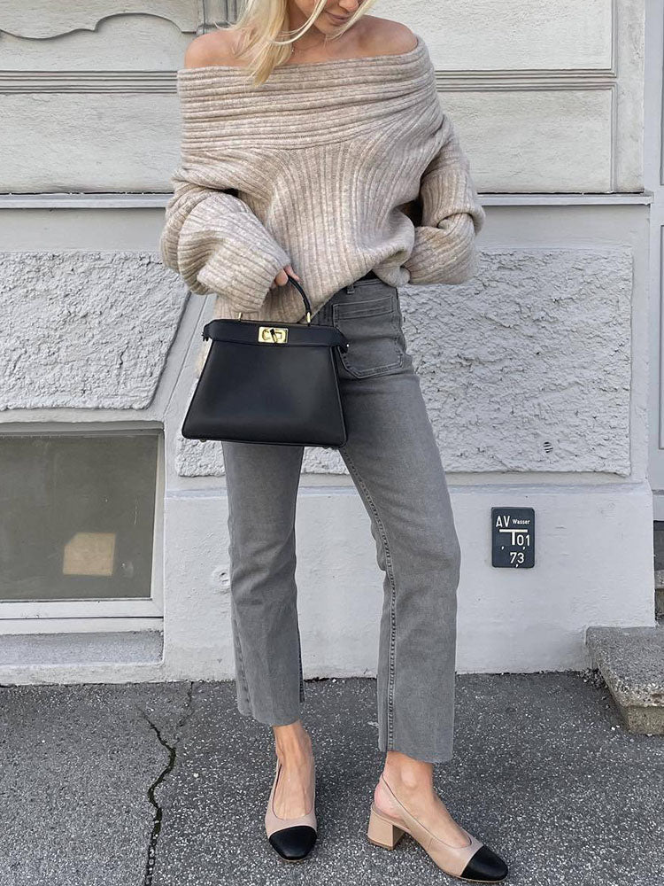 Drune | Rippstrickpullover Weiche Wolle Elegant und Warm
