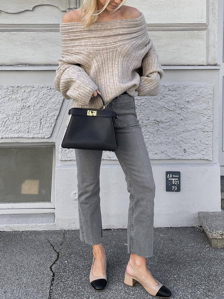 Drune | Rippstrickpullover Weiche Wolle Elegant und Warm