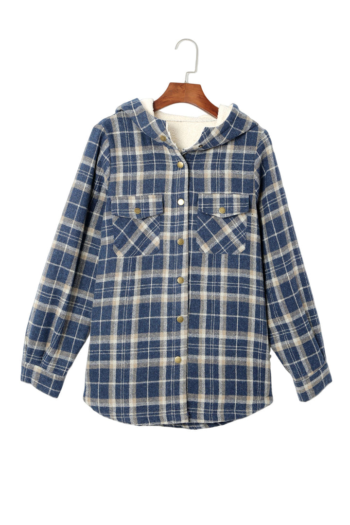 Drune | Gepunktete Jacke mit Kapuze Weiches Plüschfutter Perfekt Für Kalte Tage