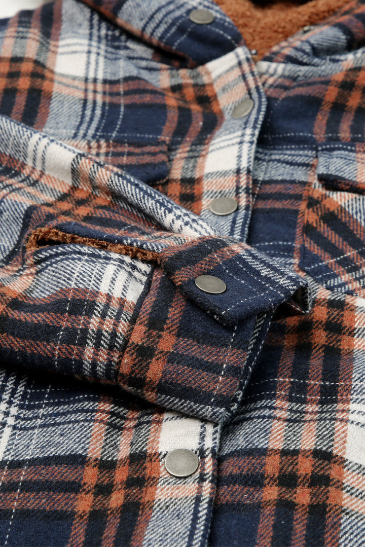 Drune | Gepunktete Jacke mit Kapuze Weiches Plüschfutter Perfekt Für Kalte Tage