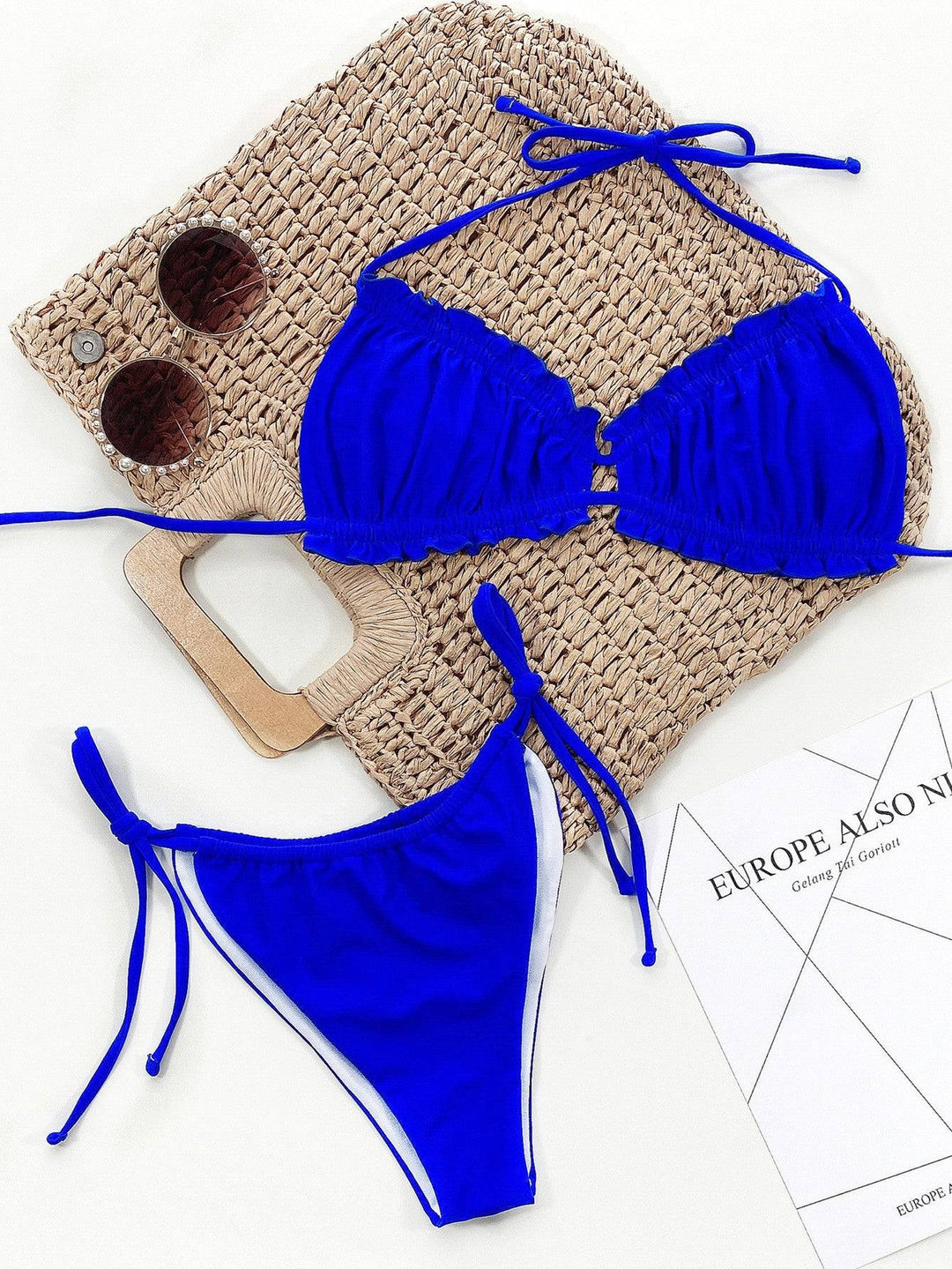 Drune | Rüschentrill Halterneck Bikini Set