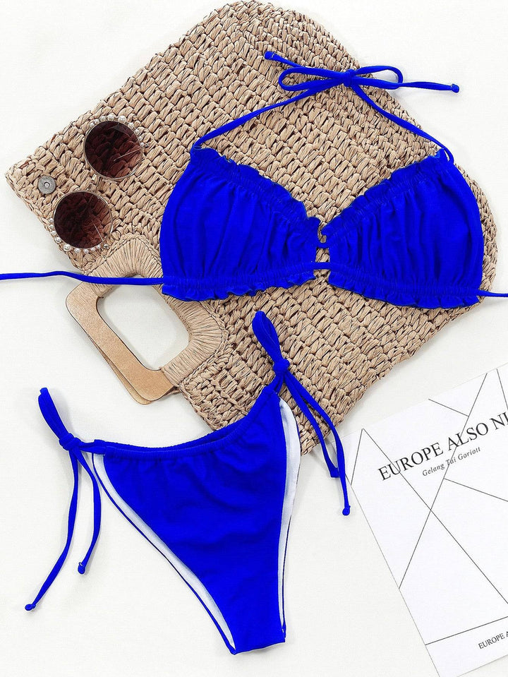 Drune | Rüschentrill Halterneck Bikini Set
