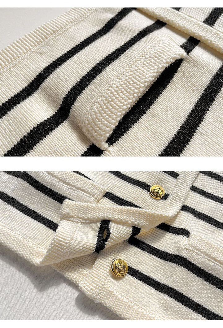 Drune | Cozy striped knit sweater for autumnal layered looks