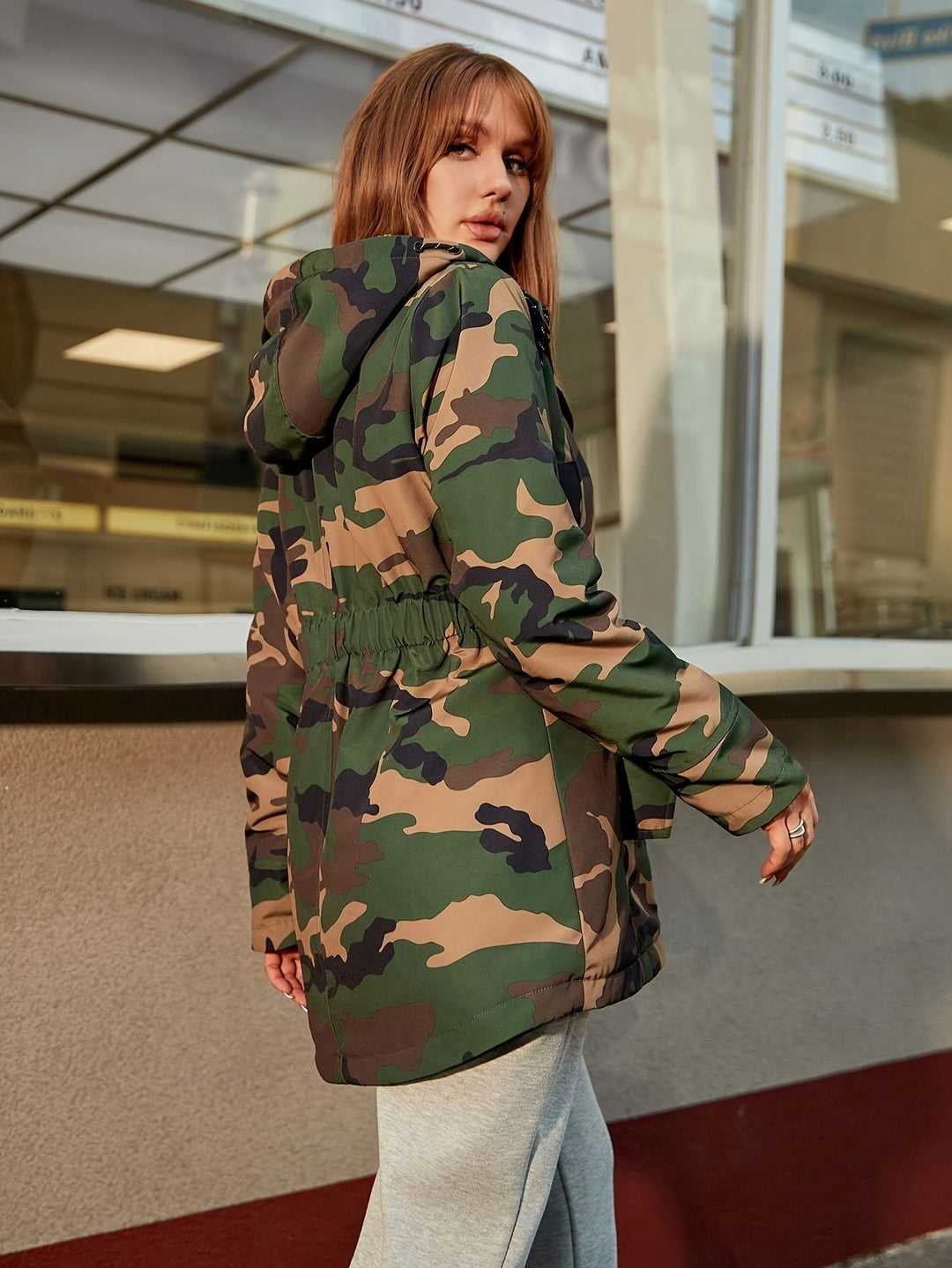 Drune | Fleece-Parka-Winterjacke mit Kapuze für Damen - Perfekt für Outdoor-Aktivitäten
