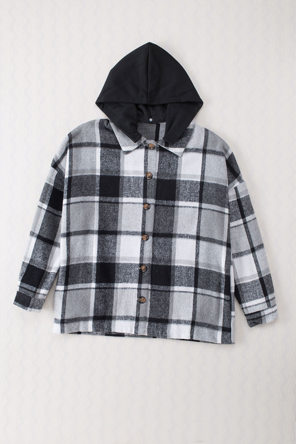 Drune | Gitter Oversized Jacke mit Kapuze Lässiger Komfort Warm und Trendy