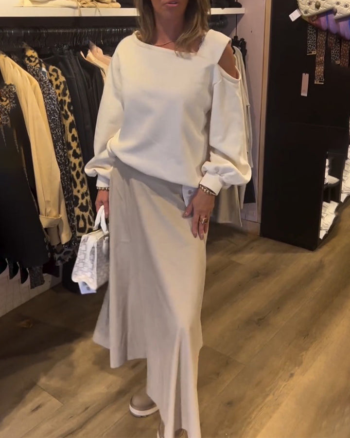 Drune | Sweatshirt mit Kalter Schulter