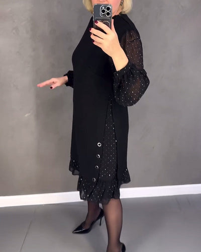Drune | Kleid mit Langen Ärmeln und Punkten
