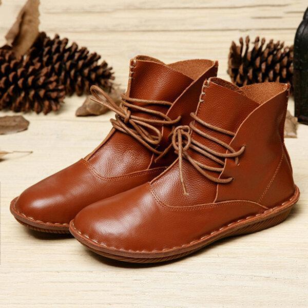 Drune | klassischer damenstiefel aus leder
