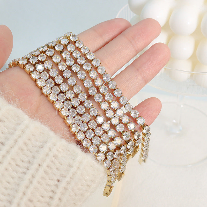 Drune | Armband Bling Kette Titanstahl Würfelkette