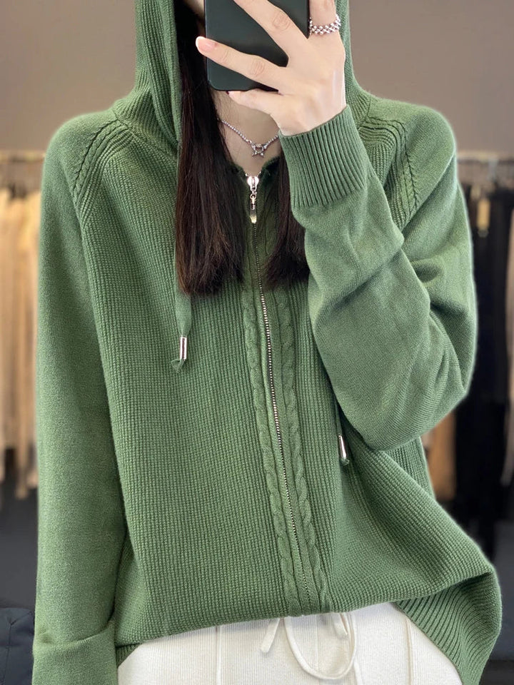 Drune | Luxuriöser Kapuzen-Cardigan