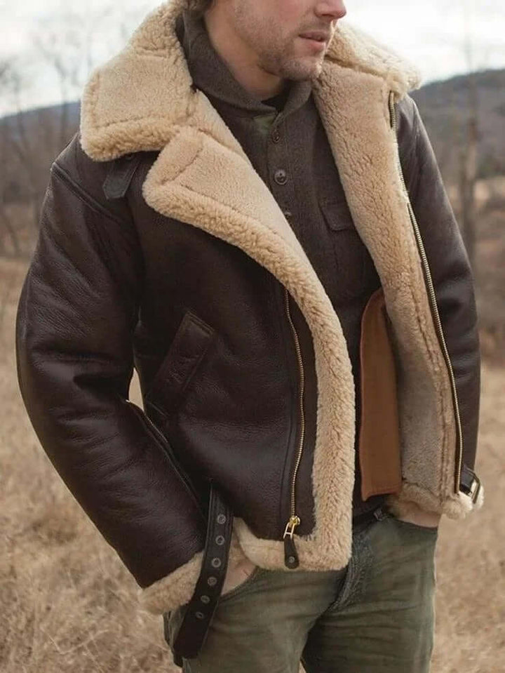 Drune | Schaffell Fliegerjacke