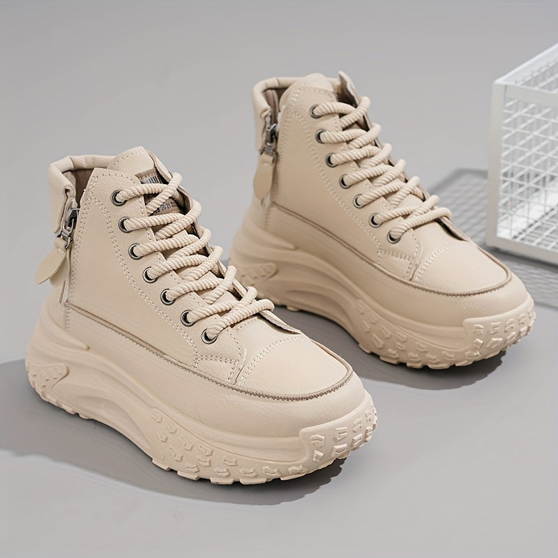 Drune | Lässige Plateau Knöchelhohe Sneaker