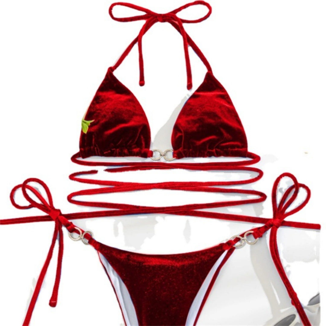 Drune | Bikini mit Samtträgern