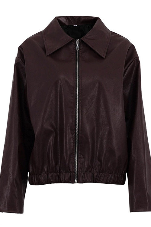 Drune | PU-Leder Bikerjacke