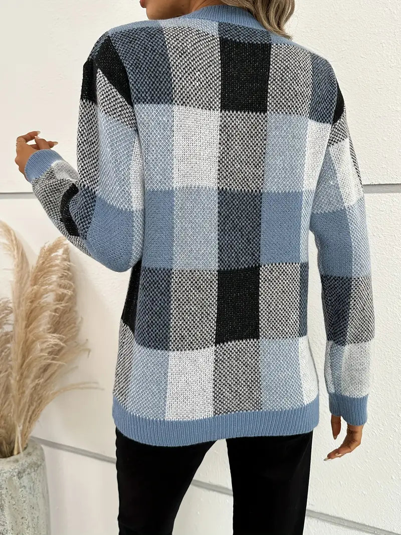 Drune | Karierter Pullover