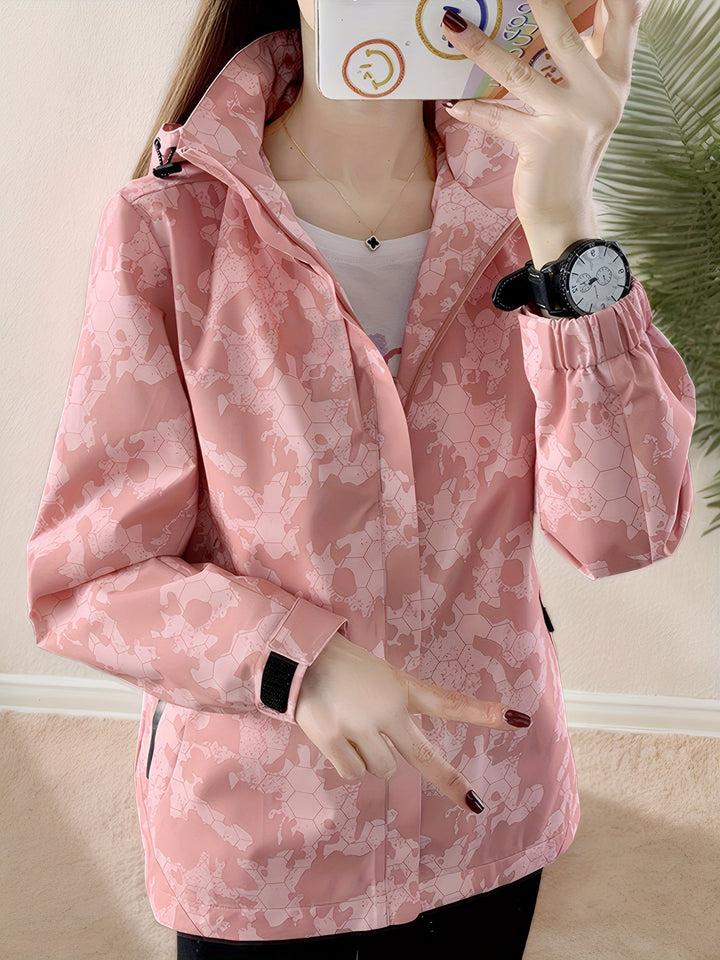 Drune | Winddichte Outdoor Jacke für Frauen Im Camouflage