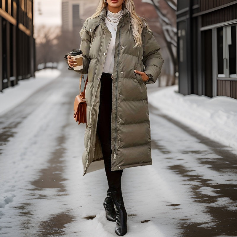 Drune | Lange Winter-Pufferjacke