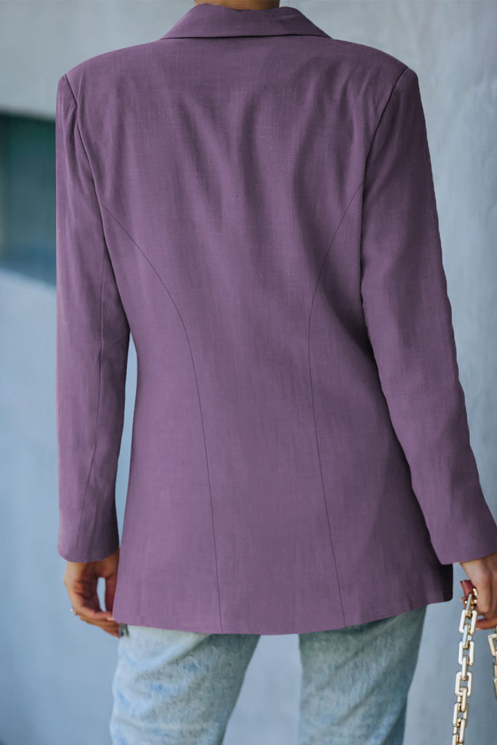 Drune | Doppelreihiger Blazer mit gepolsterten Schultern und Taschen