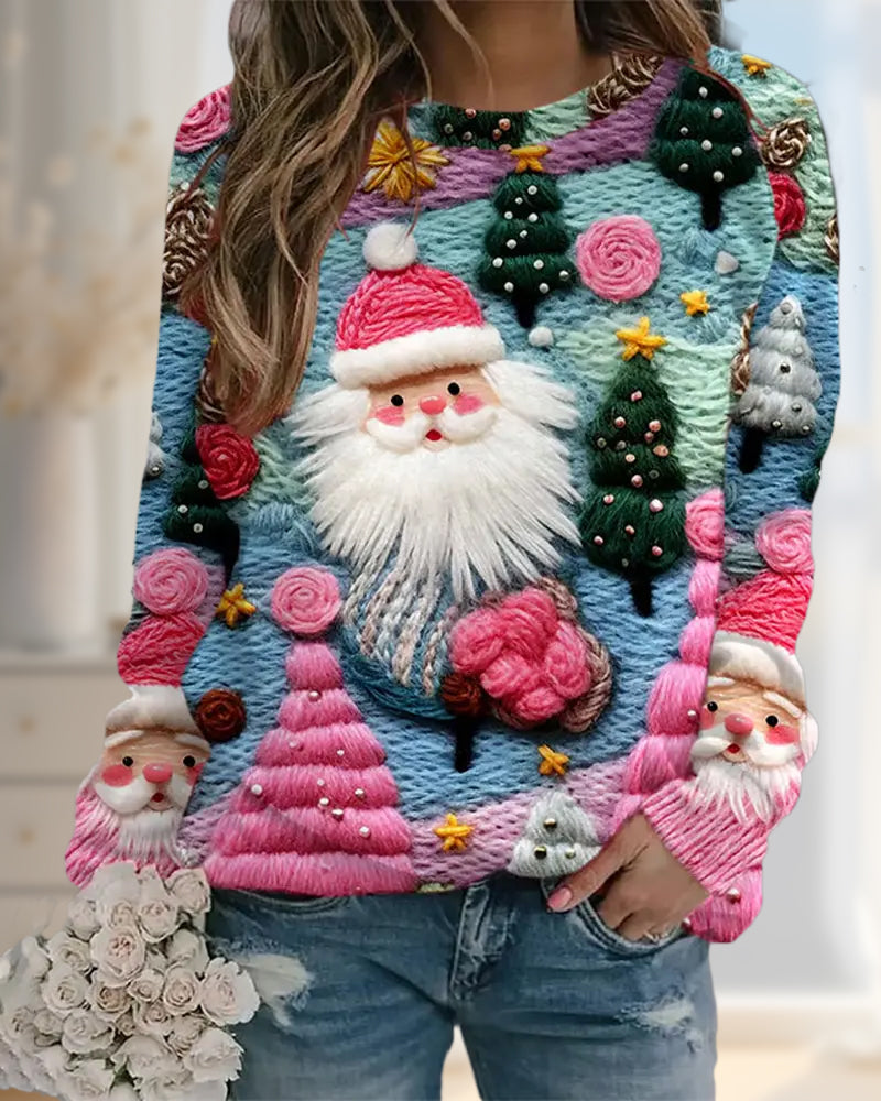 Drune | Weihnachtsbaum und Weihnachtsmann Drucken