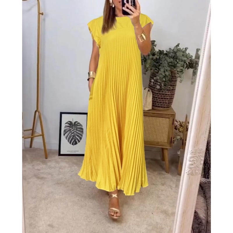 Drune | Ärmelloses Elegantes Plissee Kleid