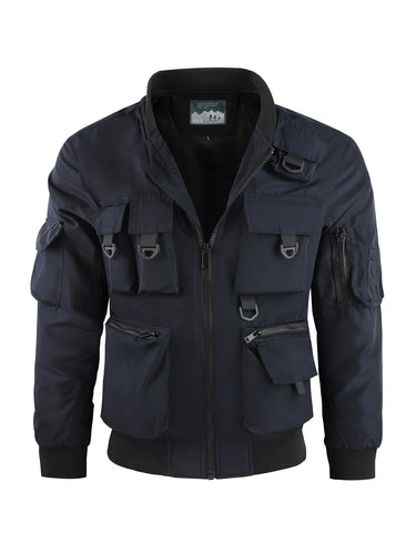 Drune | taktische Windjacke Cargo mit mehreren Taschen für Herren - Perfekt für Outdoor-Aktivitäten