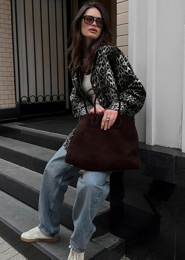 Drune | Print Baumwoll Oversized Jacke