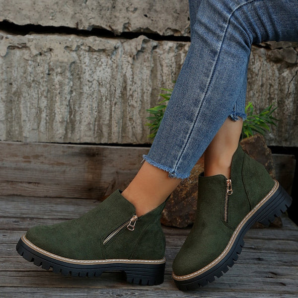 Drune | klassische Leder-Stiefeletten für Damen