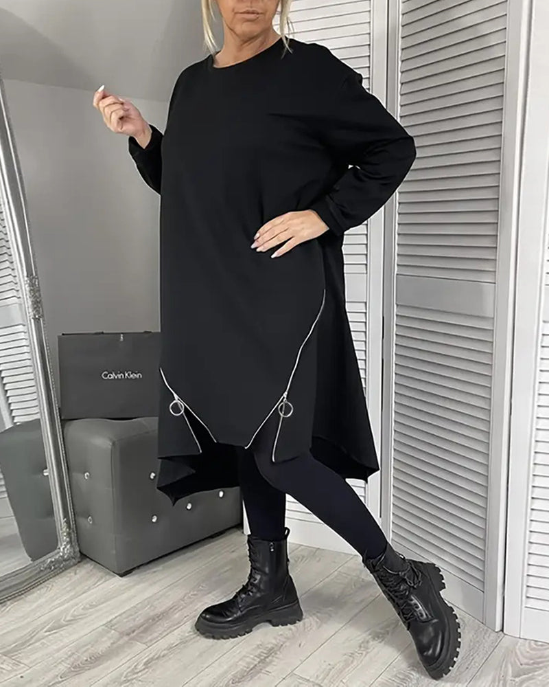 Drune | Übergröße Kleid mit Reißverschluss
